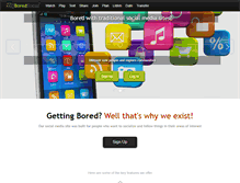 Tablet Screenshot of boredsocial.com